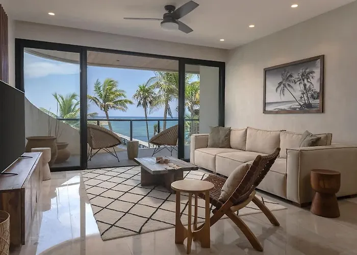 Beachfront 3br At Tankah Bay * Tancah